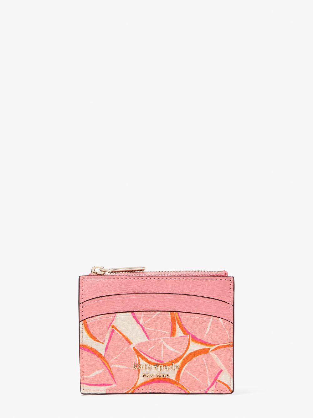 Women's pink multi. spencer grapefruit coin card case | Kate Spade