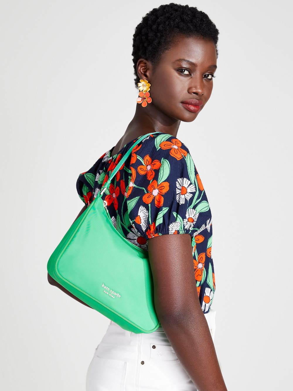 Women's fresh greens the little better sam nylon small shoulder bag | Kate Spade