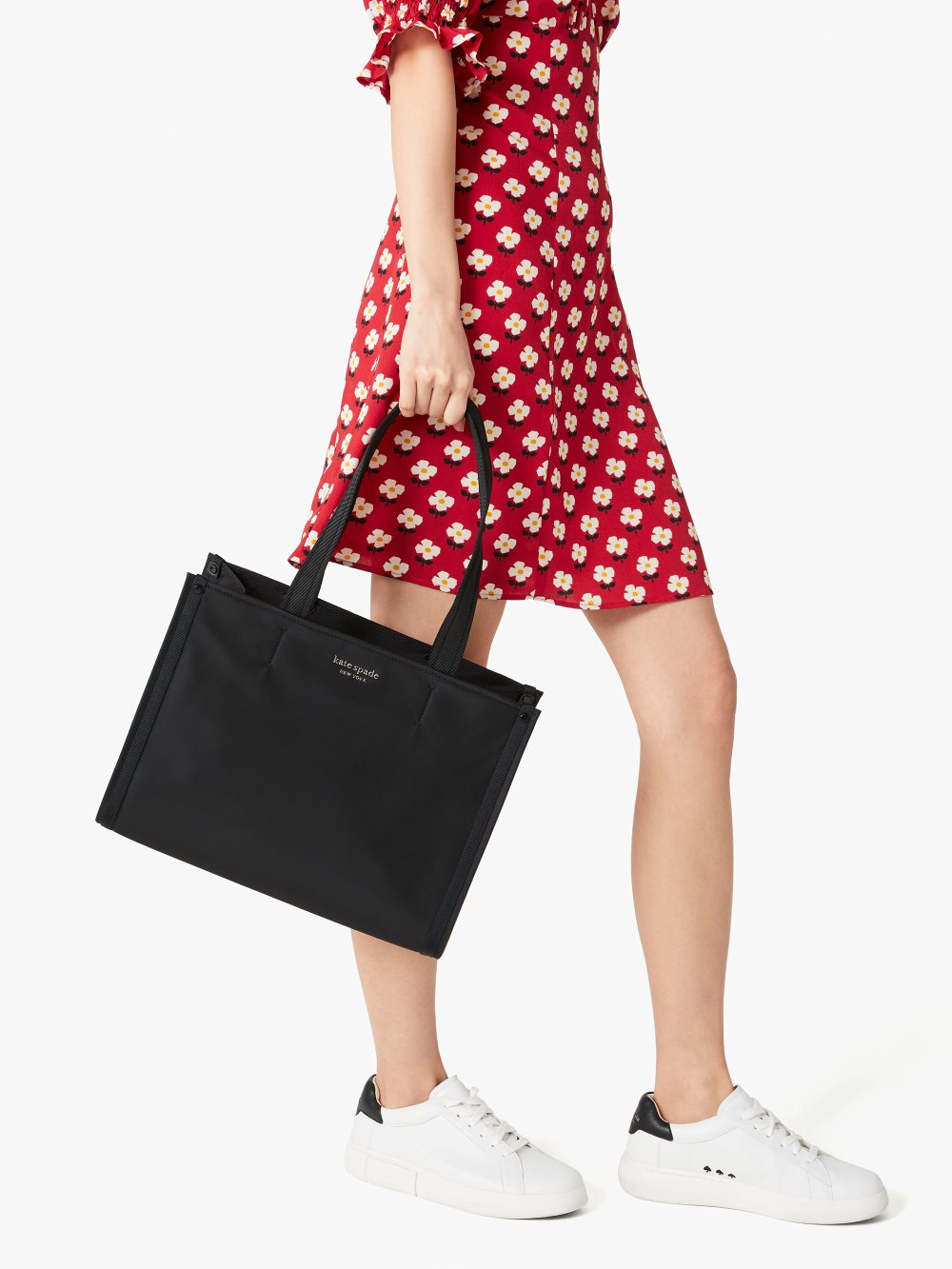 Women's black the little better sam nylon medium tote | Kate Spade