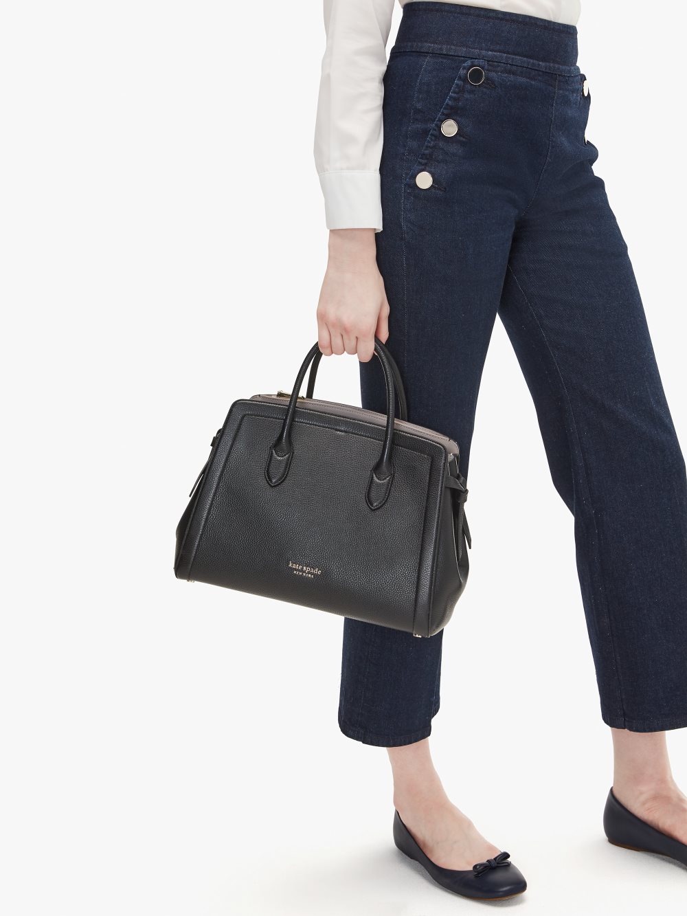 Women's black knott large satchel | Kate Spade