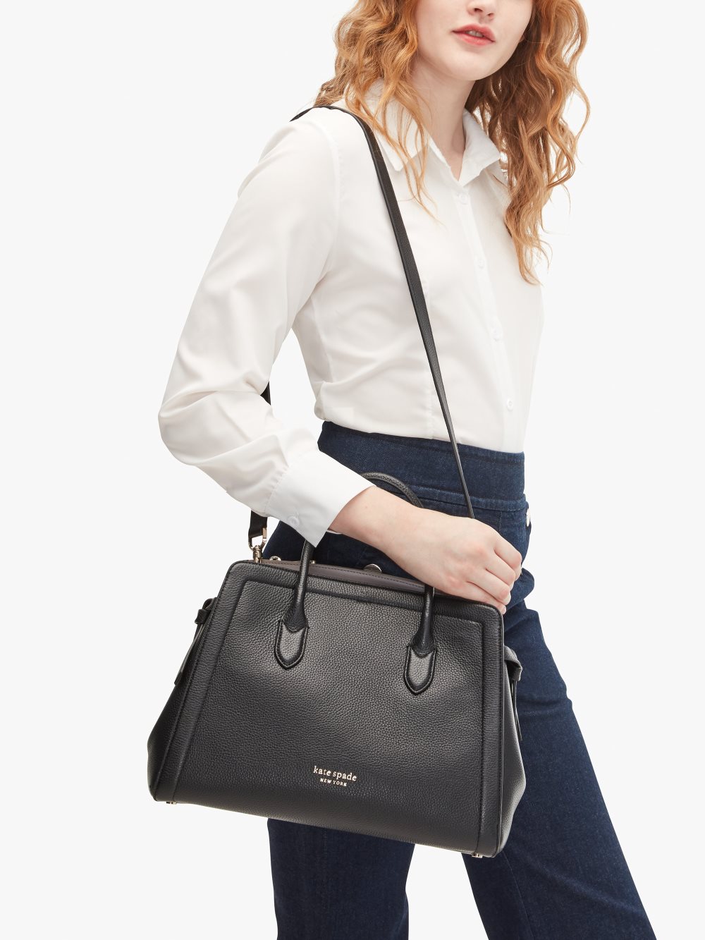 Women's black knott large satchel | Kate Spade