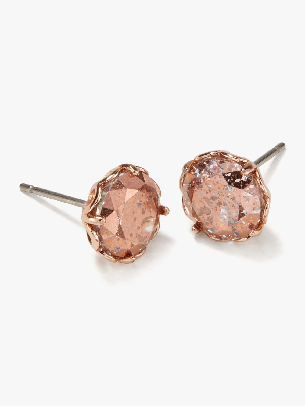 Women's rose patina  that sparkle round earrings  | Kate Spade