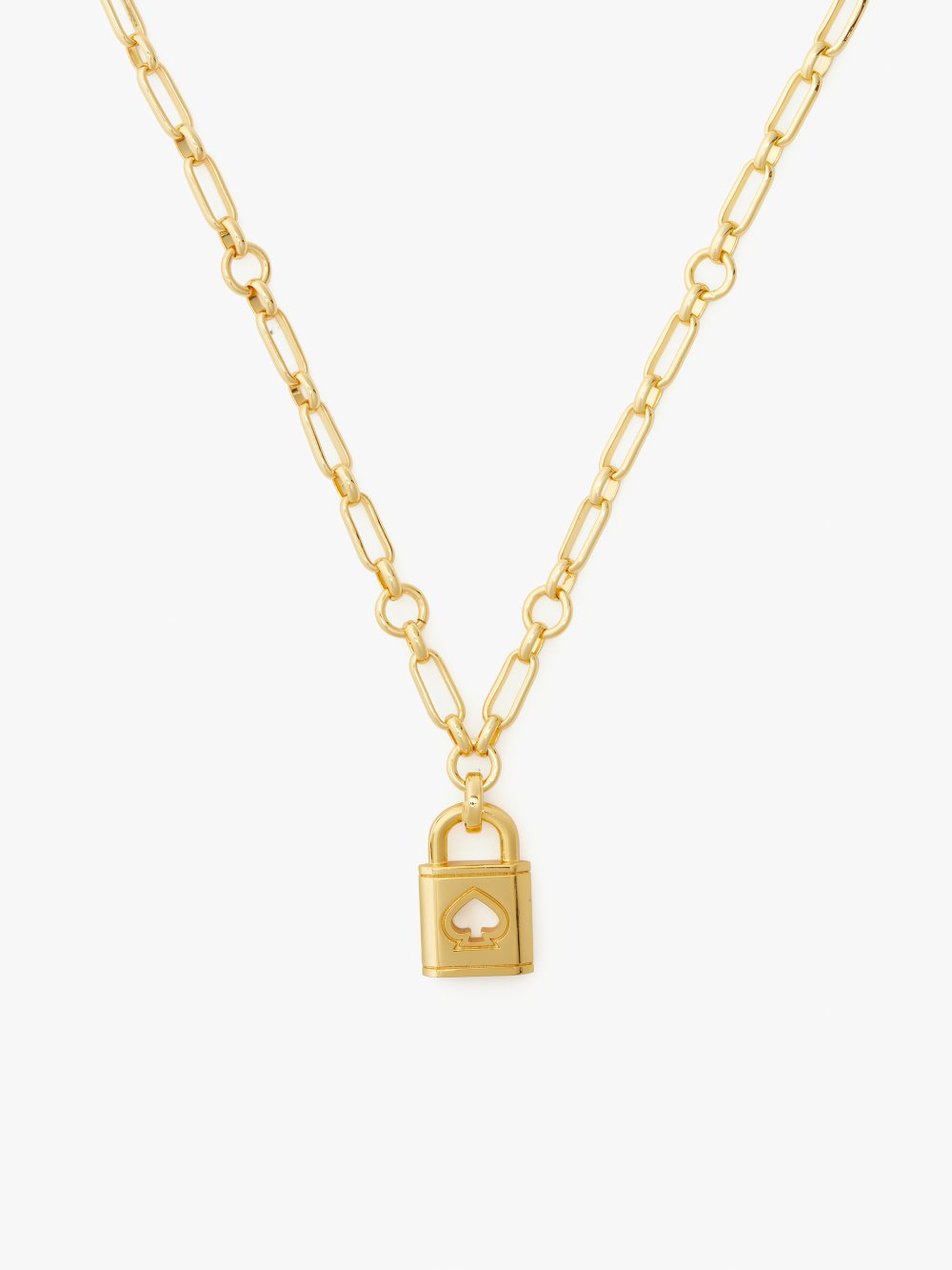 Women's gold. lock and spade pendant | Kate Spade