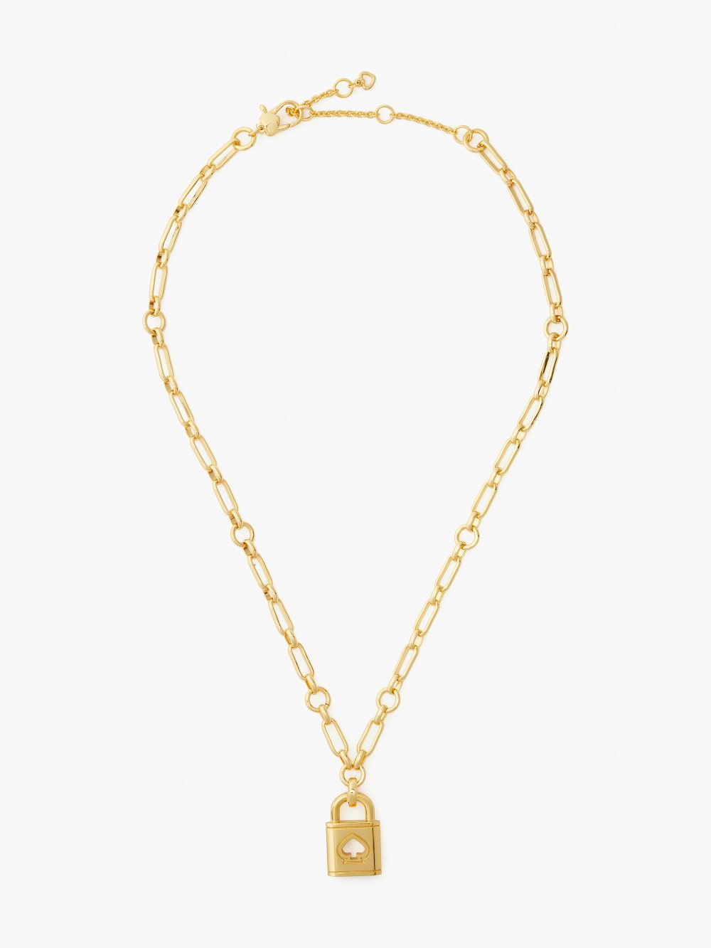 Women's gold. lock and spade pendant | Kate Spade