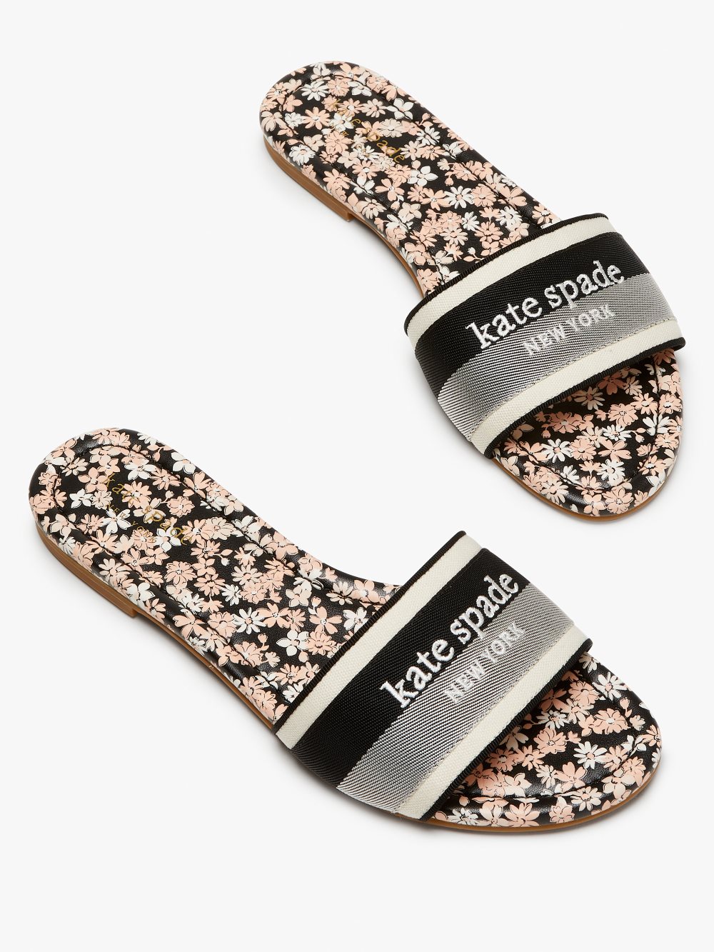 Women's parch / black meadow slide sandals | Kate Spade