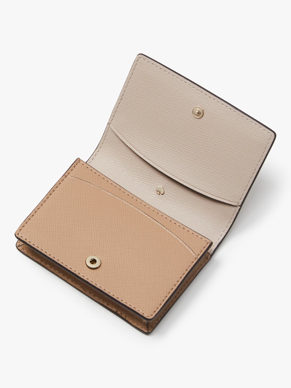 Women's raw pecan spencer business cardholder | Kate Spade