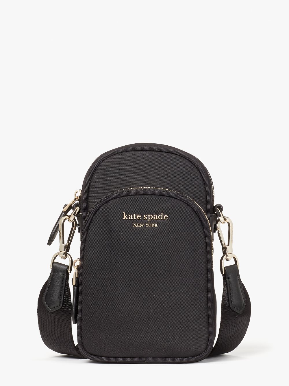 Women's black the little better sam nylon north south phone crossbody | Kate Spade