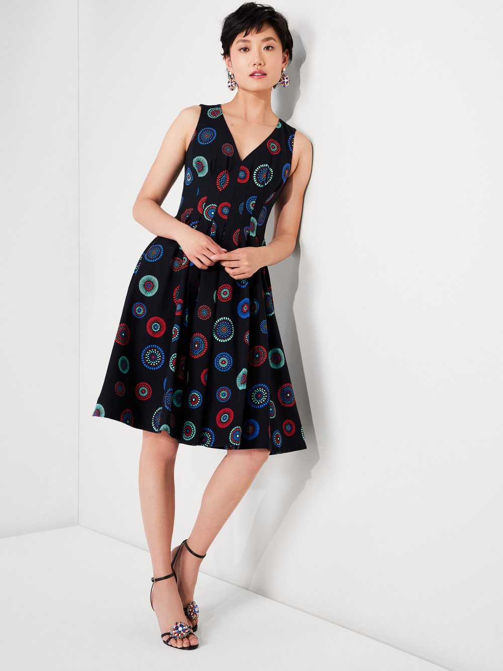 Women's black multi. firework floral amelia dress | Kate Spade