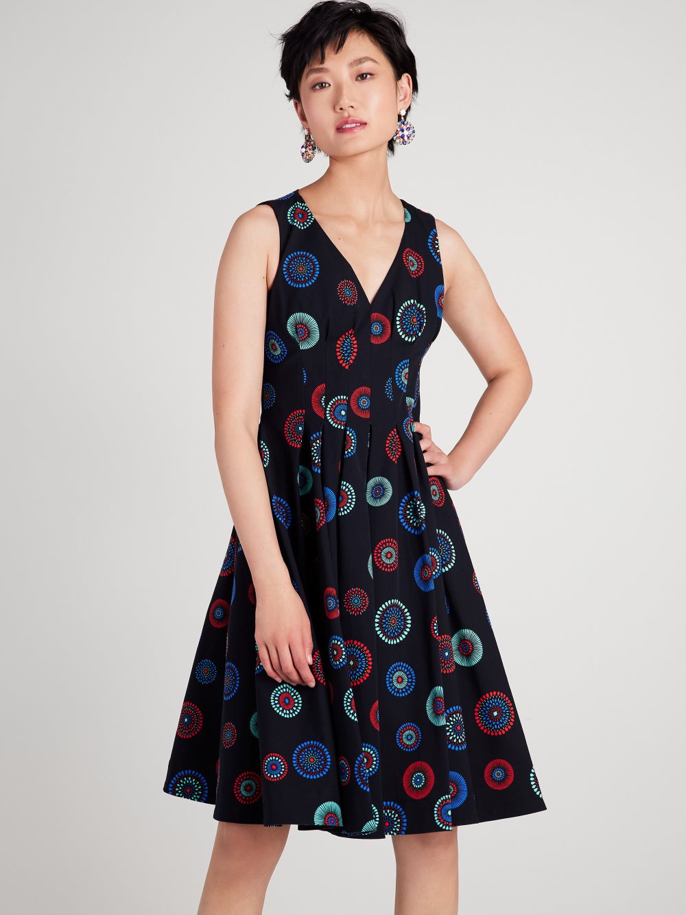 Women's black multi. firework floral amelia dress | Kate Spade