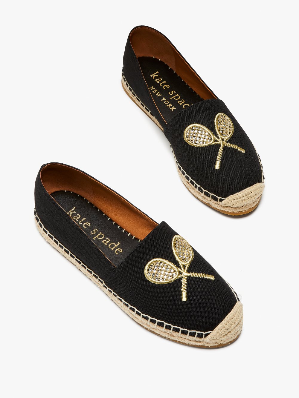 Women's black doubles espadrilles | Kate Spade