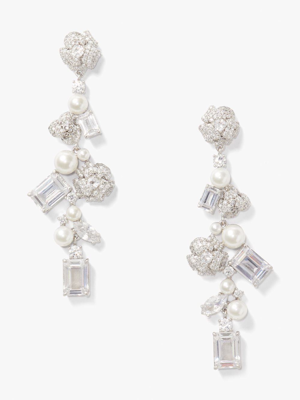 Women's white multi bouquet toss statement earrings | Kate Spade