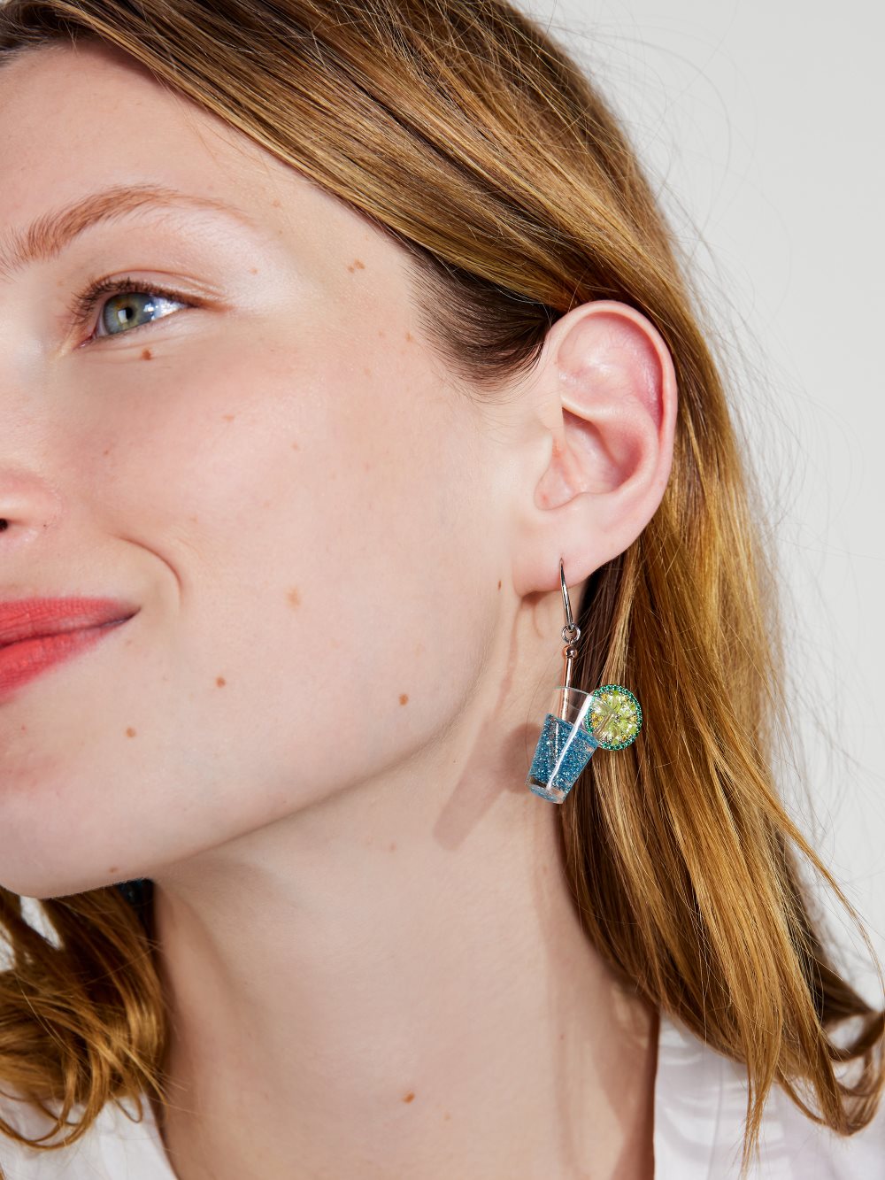 Women's blue multicolor good spirits french wire drop earrings | Kate Spade