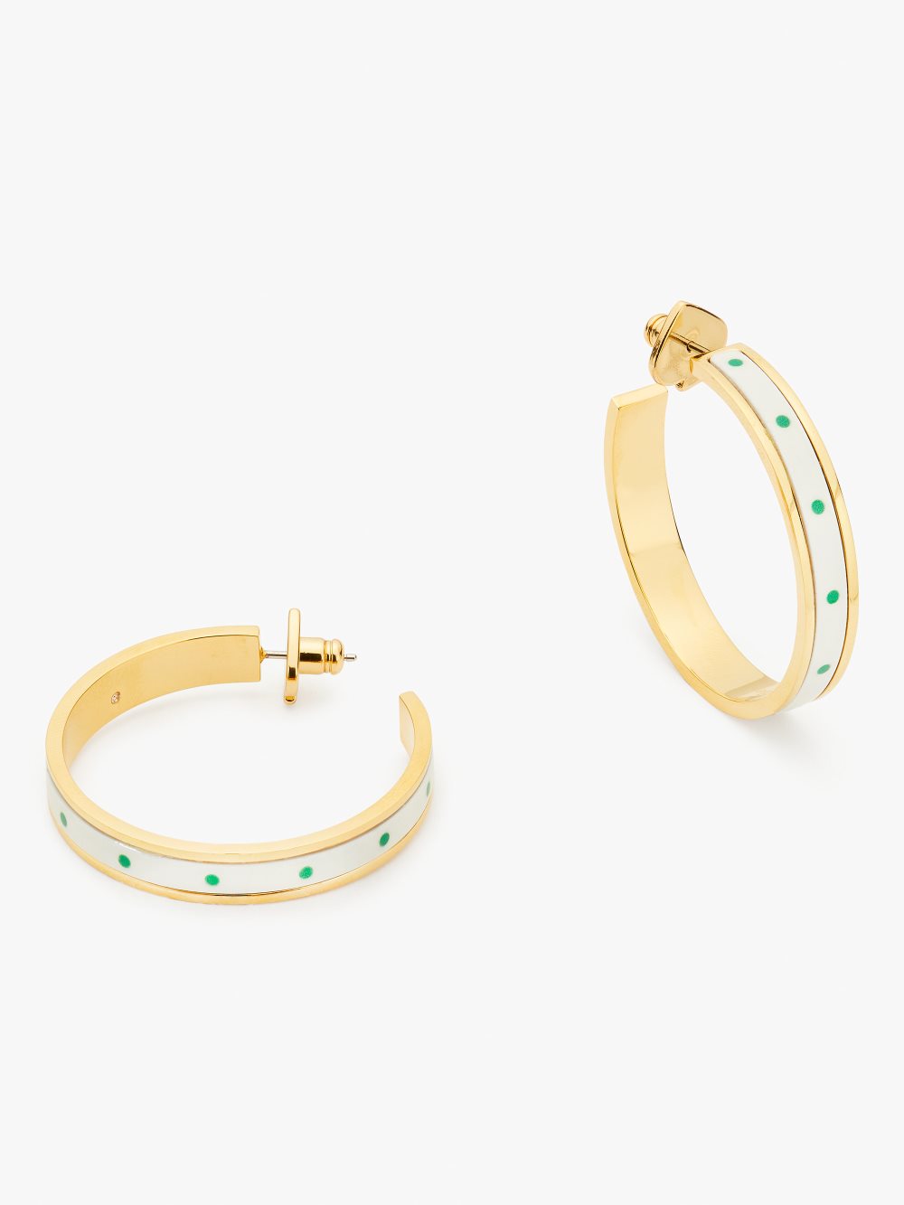 Women's sun dot heritage spade flower hoops | Kate Spade