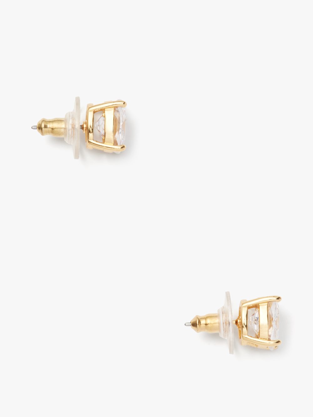 Women's clear mini small square studs | Kate Spade