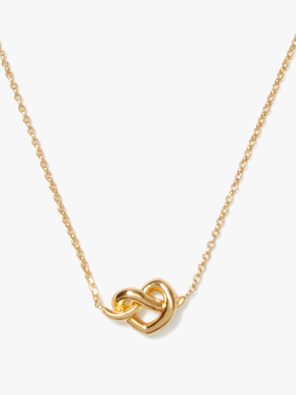 Women's gold loves me knot mini pendant | Kate Spade