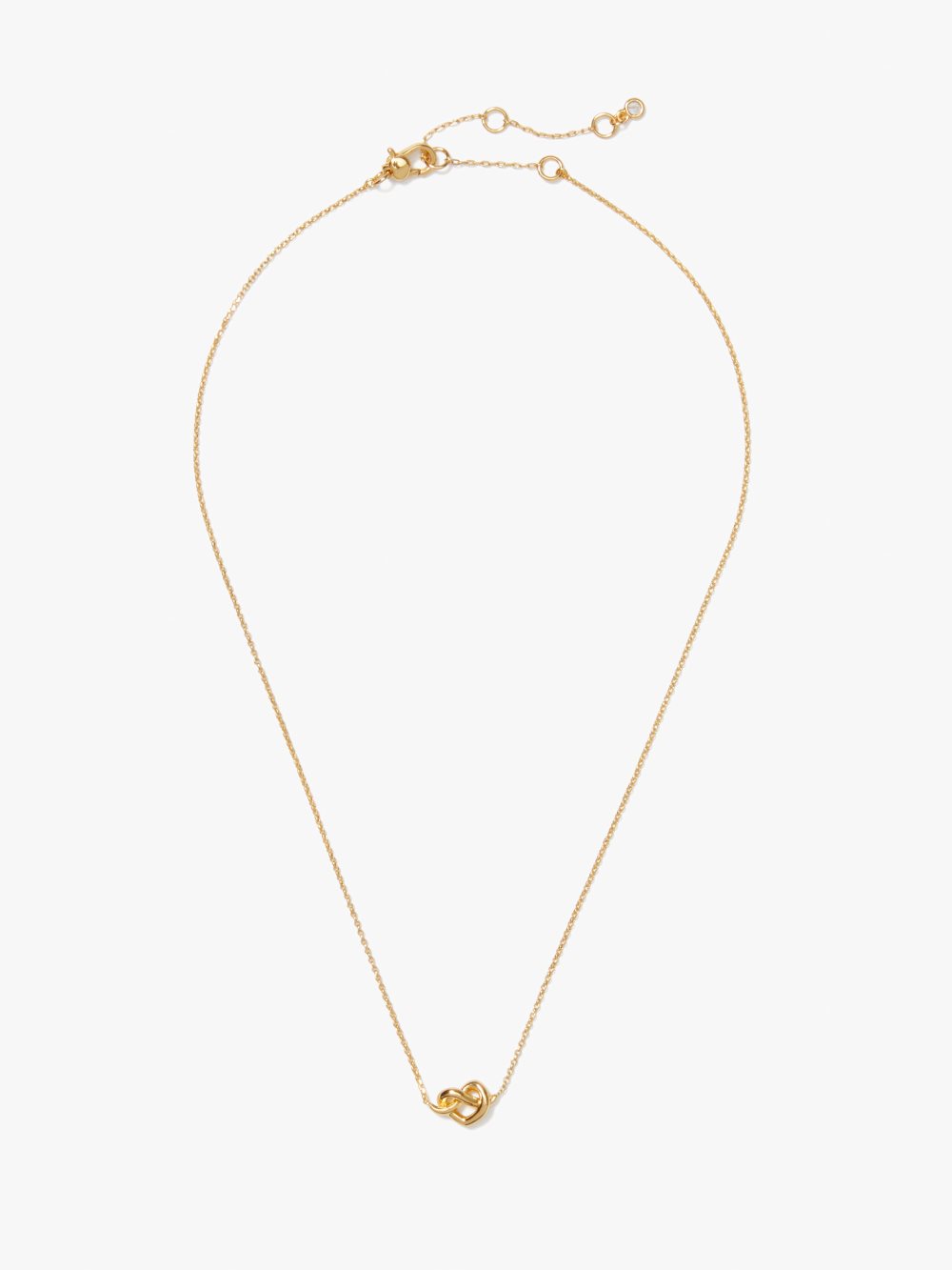 Women's gold loves me knot mini pendant | Kate Spade