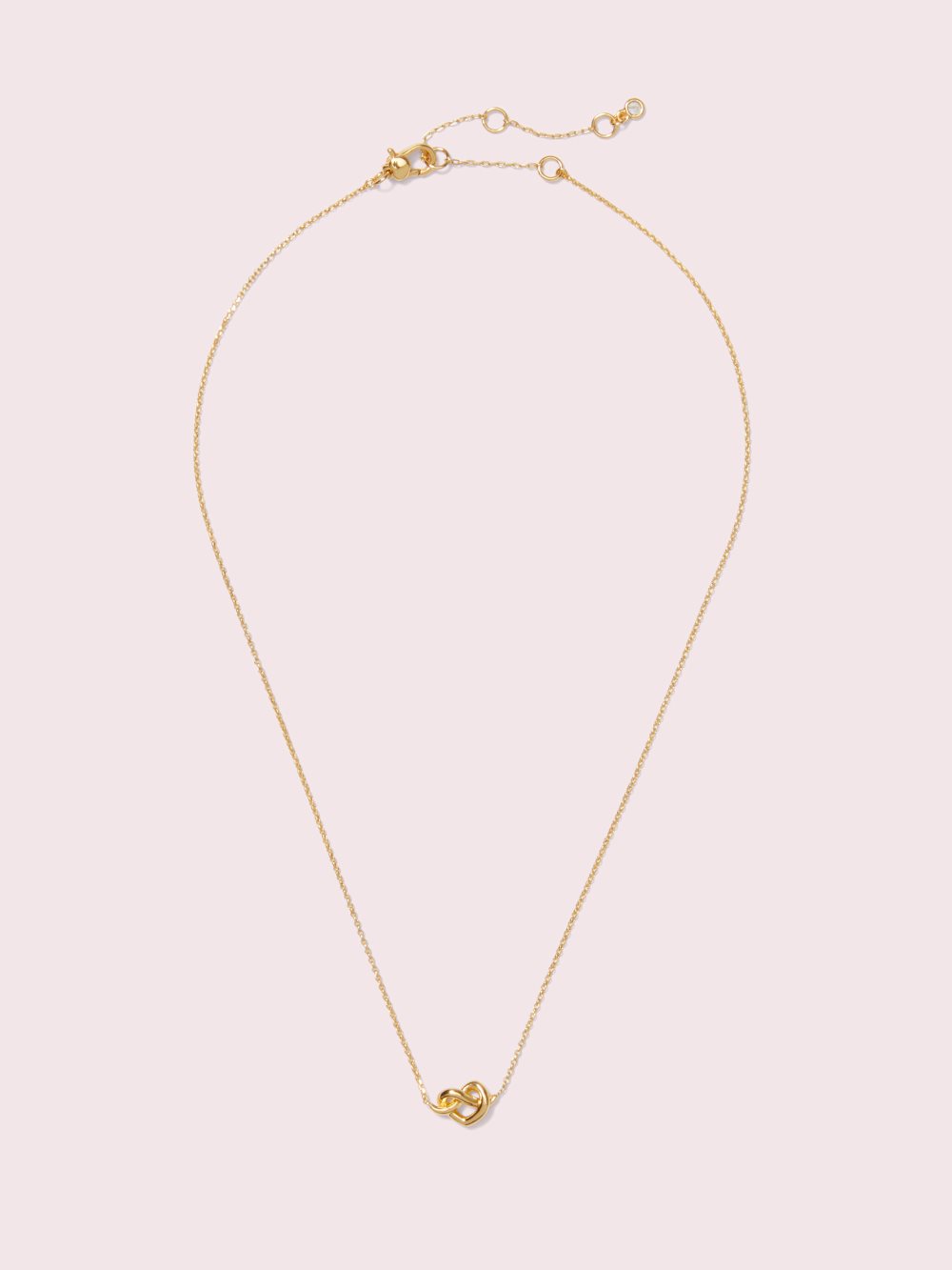 Women's gold loves me knot mini pendant | Kate Spade