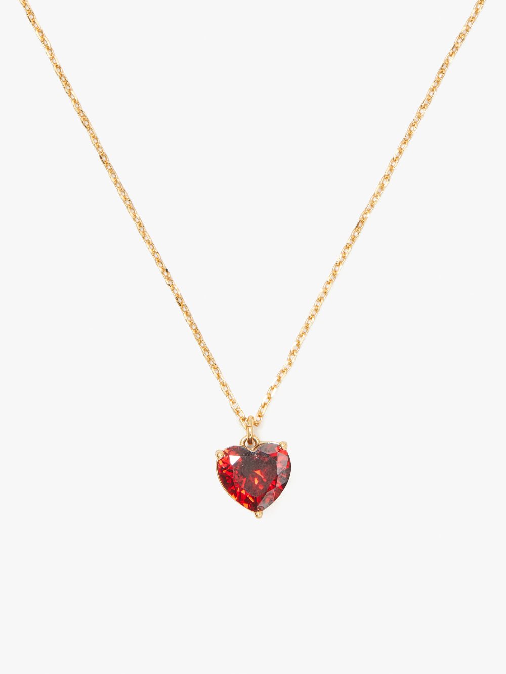 Women's garnet/gold my love january heart pendant | Kate Spade