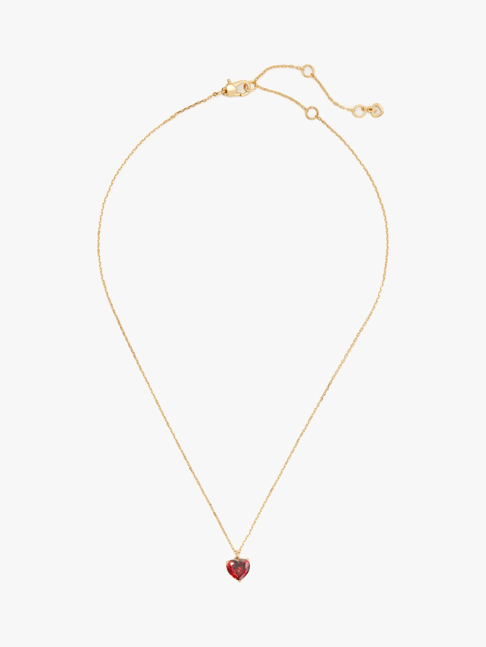 Women's garnet/gold my love january heart pendant | Kate Spade