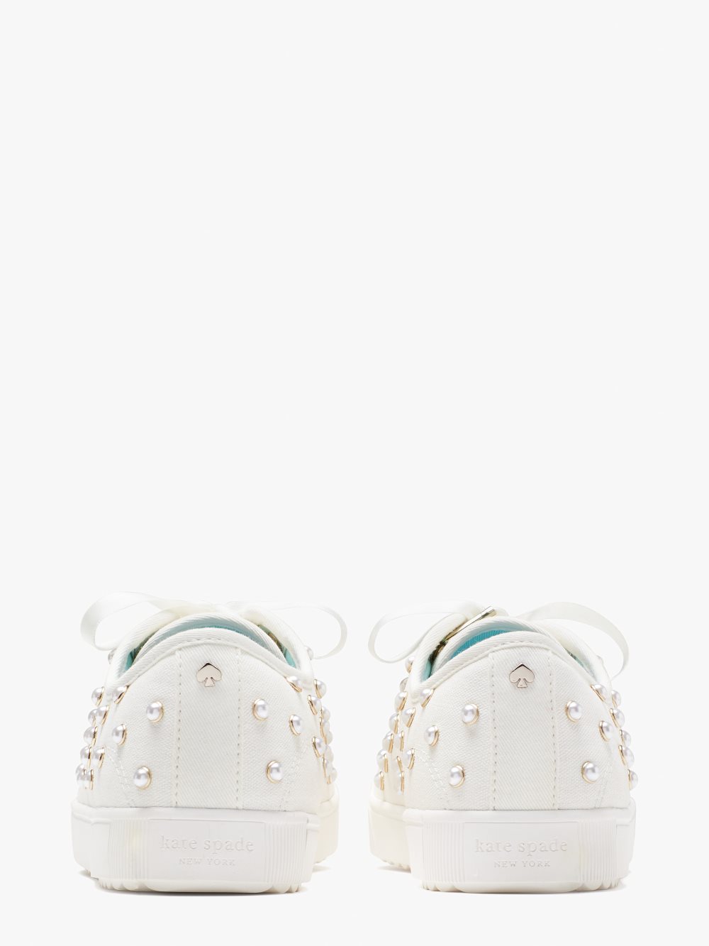 Women's parchment. match pearls sneakers | Kate Spade