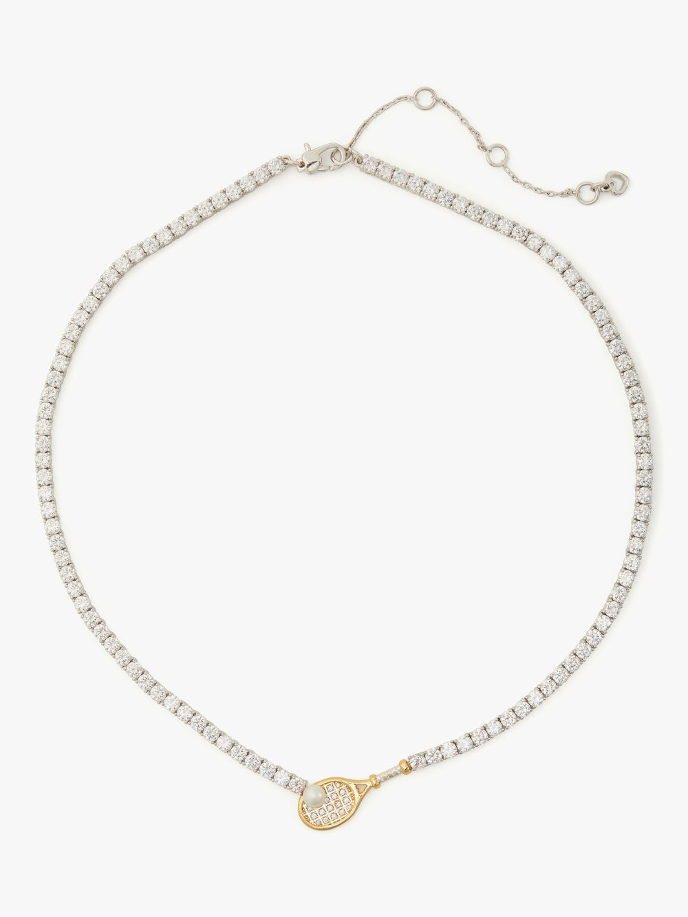 Women's cream multi queen of the court tennis necklace | Kate Spade