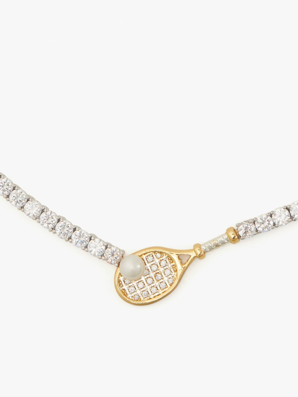 Women's cream multi queen of the court tennis necklace | Kate Spade