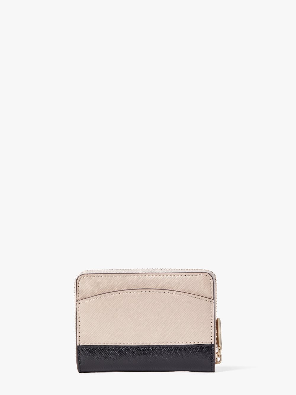 Women's warm beige/black spencer zip cardholder | Kate Spade