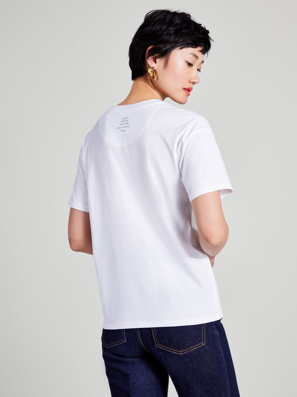 Women's fresh white embellished spritz tee | Kate Spade