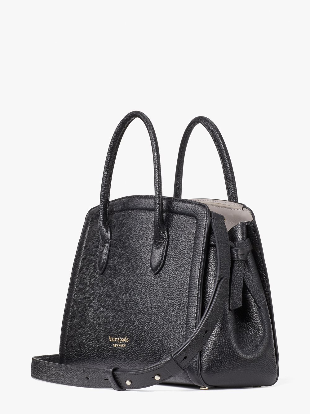 Women's black knott medium satchel | Kate Spade