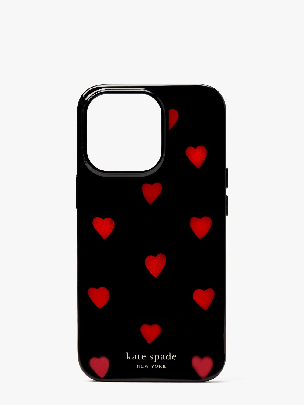 Women's black multi. glitter hearts iphone 13/13 pro case | Kate Spade