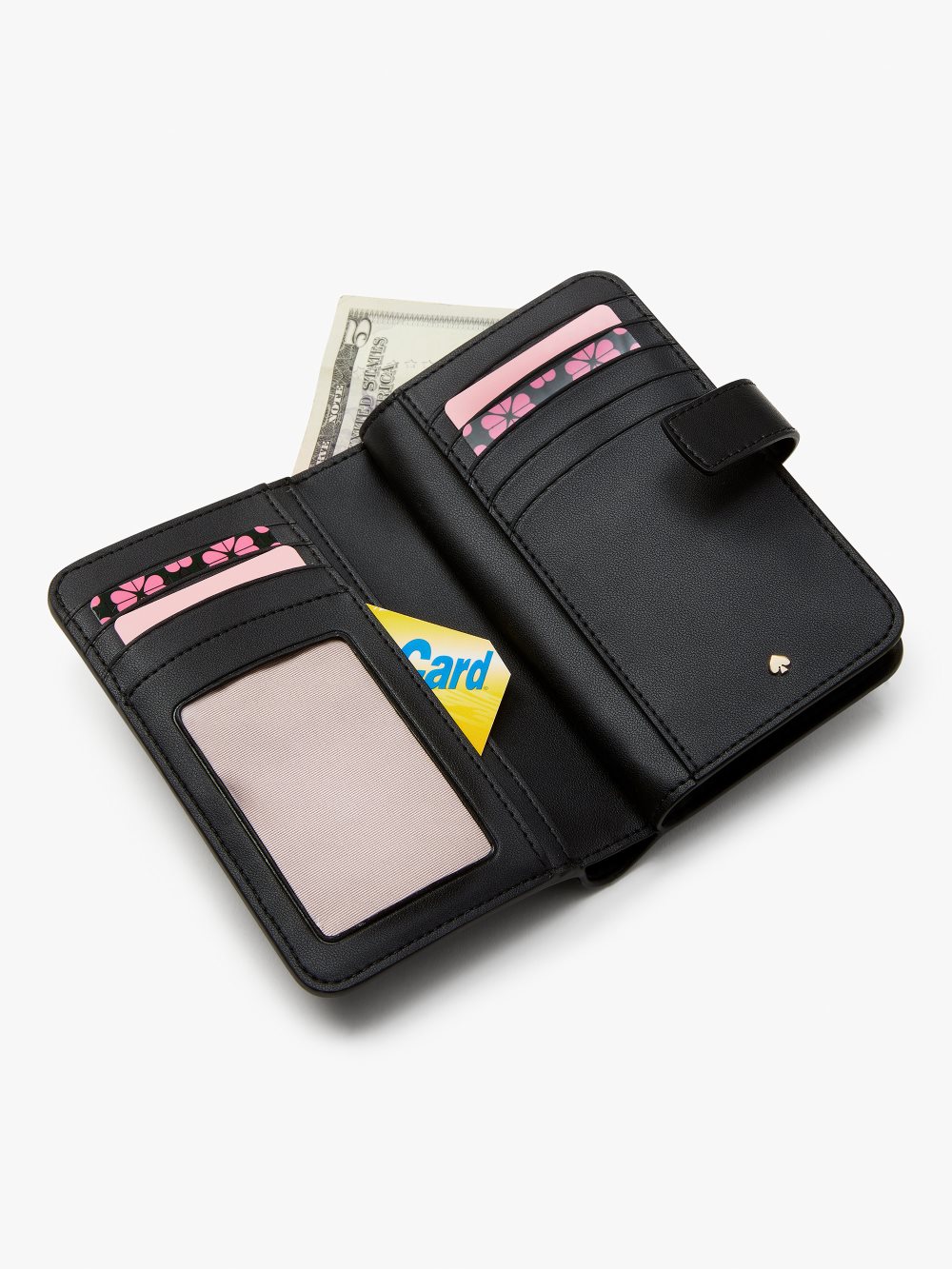 Women's pink multi. spencer grapefruit compact wallet | Kate Spade