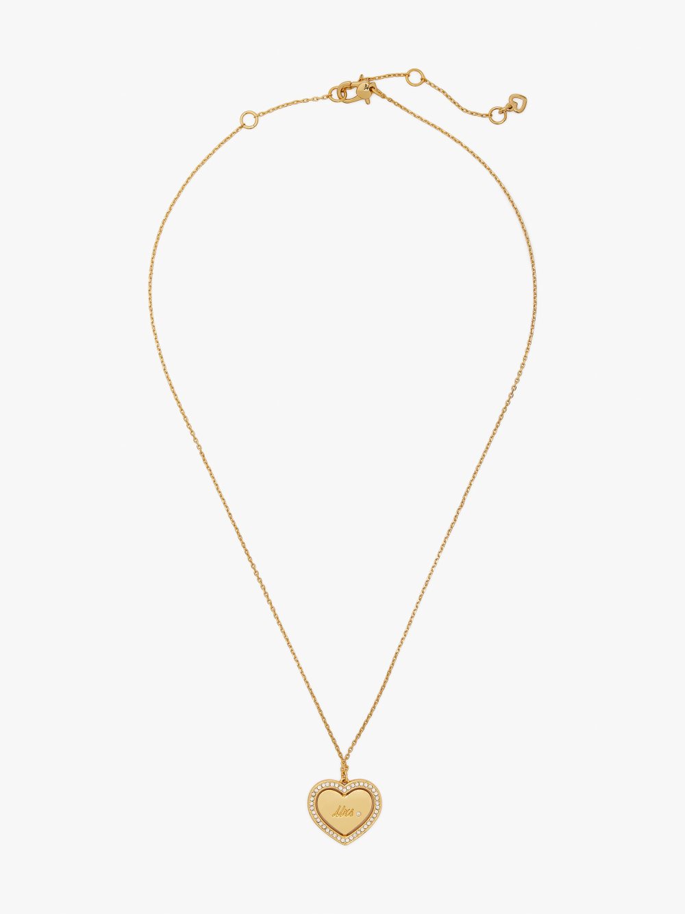 Women's clear/gold. at heart miss to mrs pendant | Kate Spade