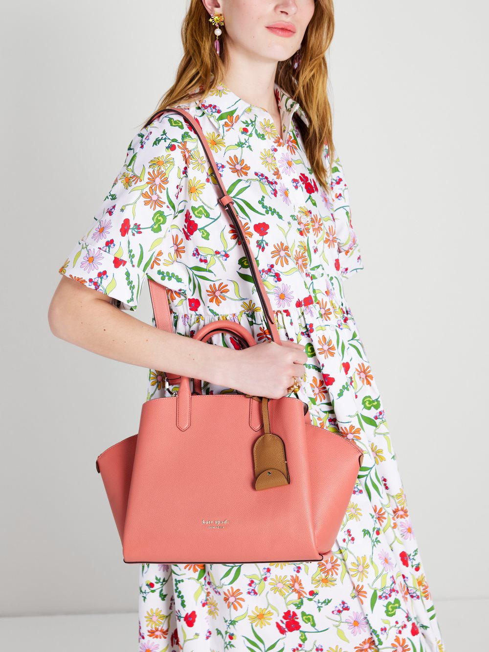 Women's garden rose avenue medium satchel | Kate Spade