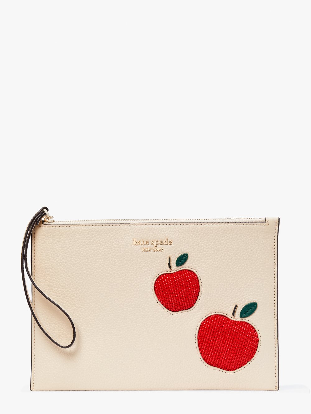 Women's milk glass multi on purpose apple pouch | Kate Spade