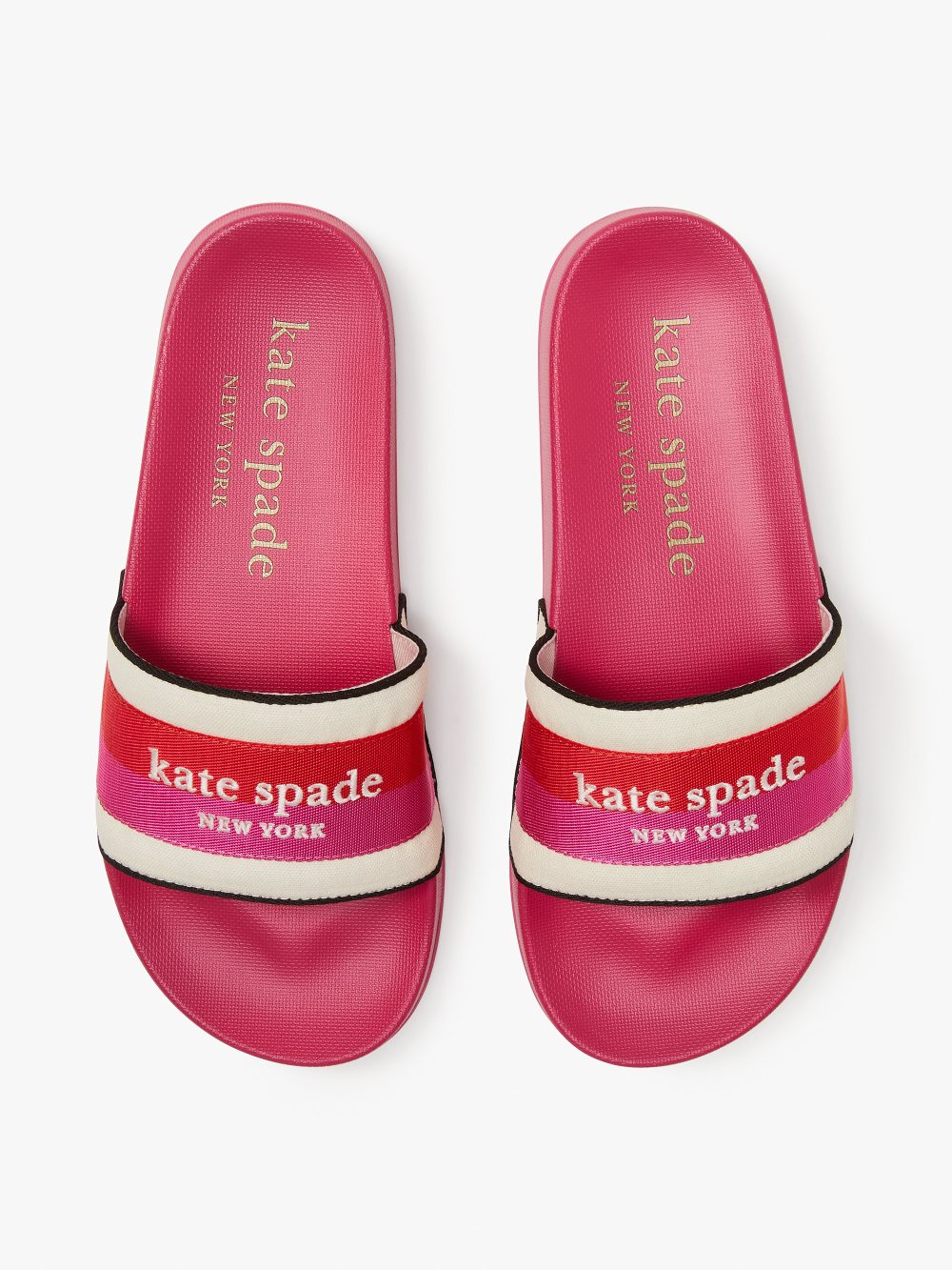 Women's blzr blu/blu glow buttercup slide sandals | Kate Spade