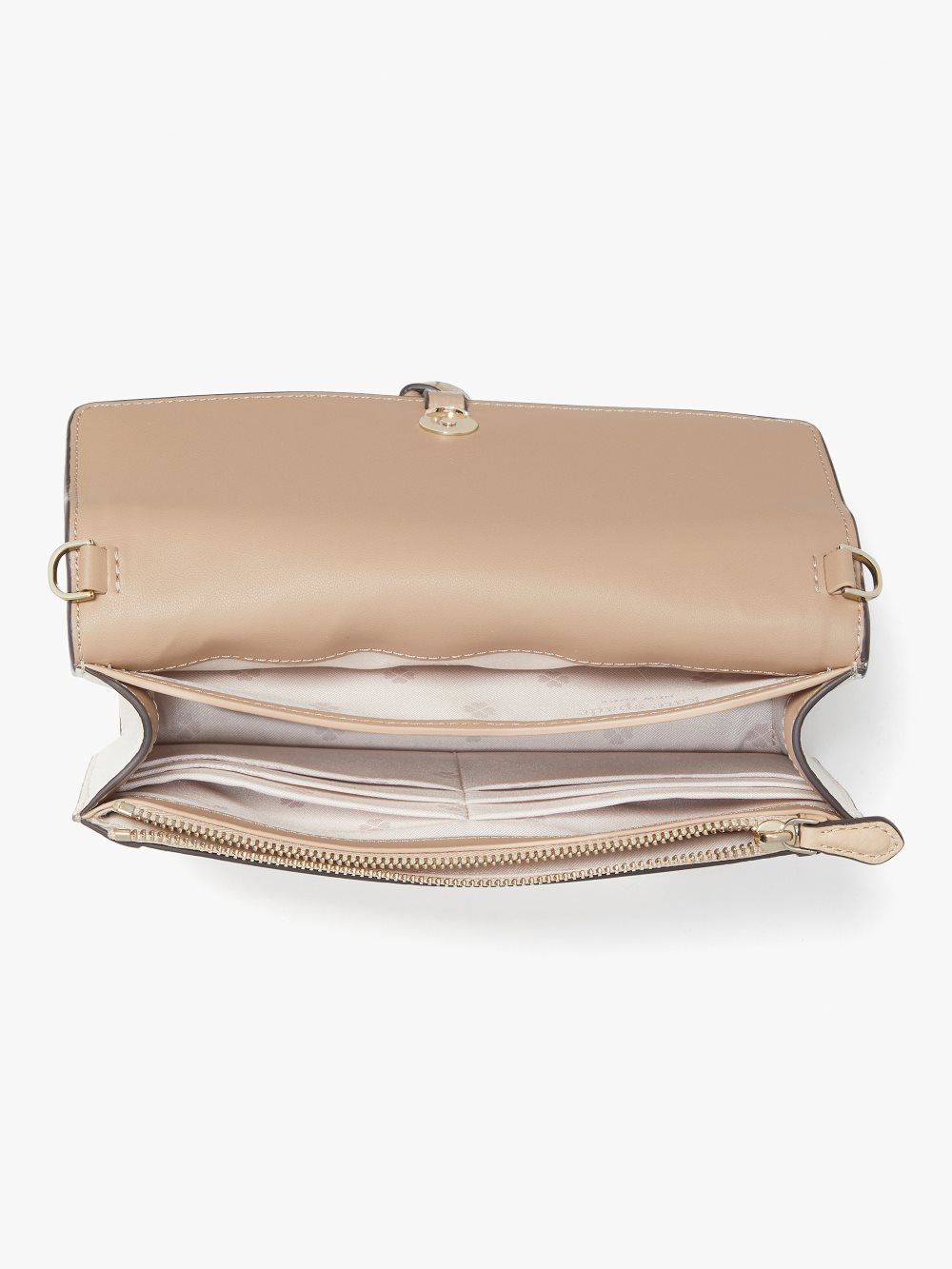 Women's warm stone multi knott colorblocked flap crossbody | Kate Spade