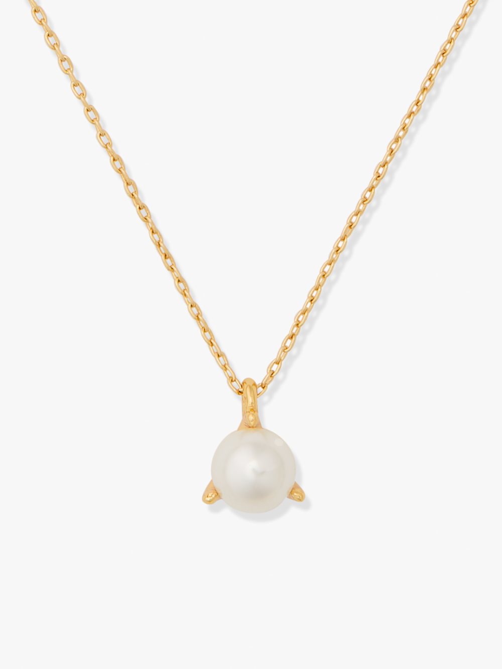 Women's cream/gold brilliant statements tri-prong pendant | Kate Spade