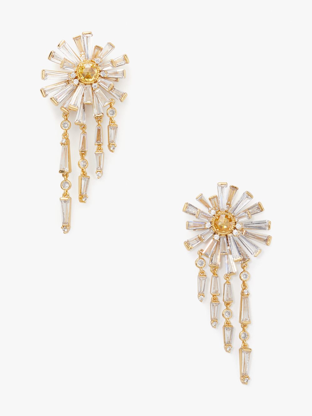 Women's yellow multi sunny fringe earrings | Kate Spade