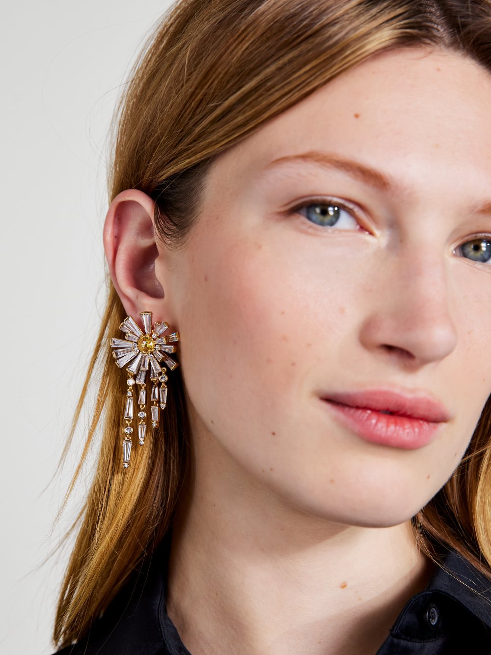 Women's yellow multi sunny fringe earrings | Kate Spade