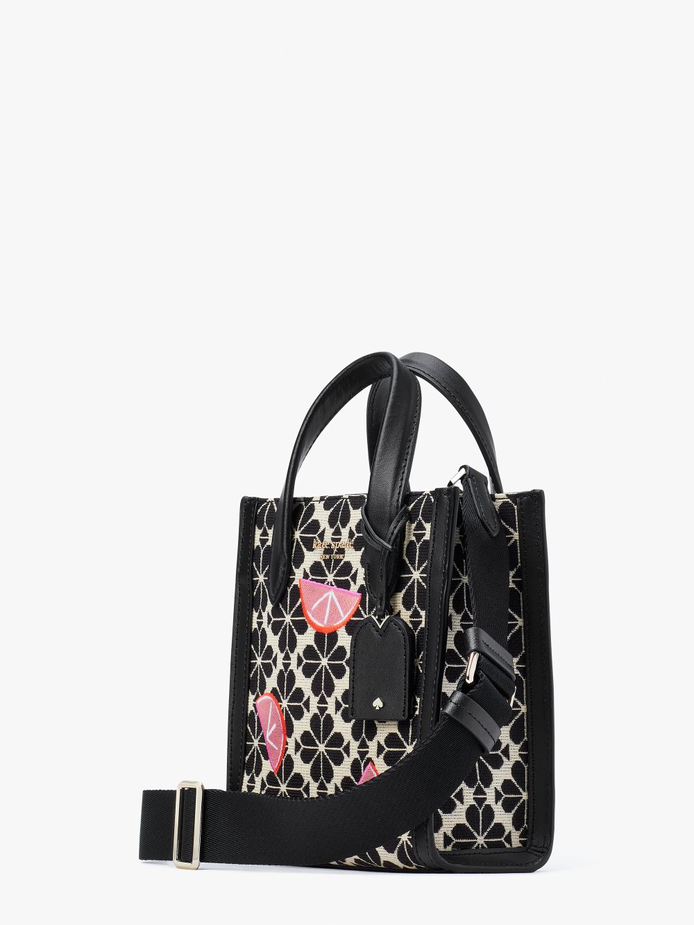 Women's grapefruit soda multi. spade flower jacquard grapefruits manhattan mini tote | Kate Spade