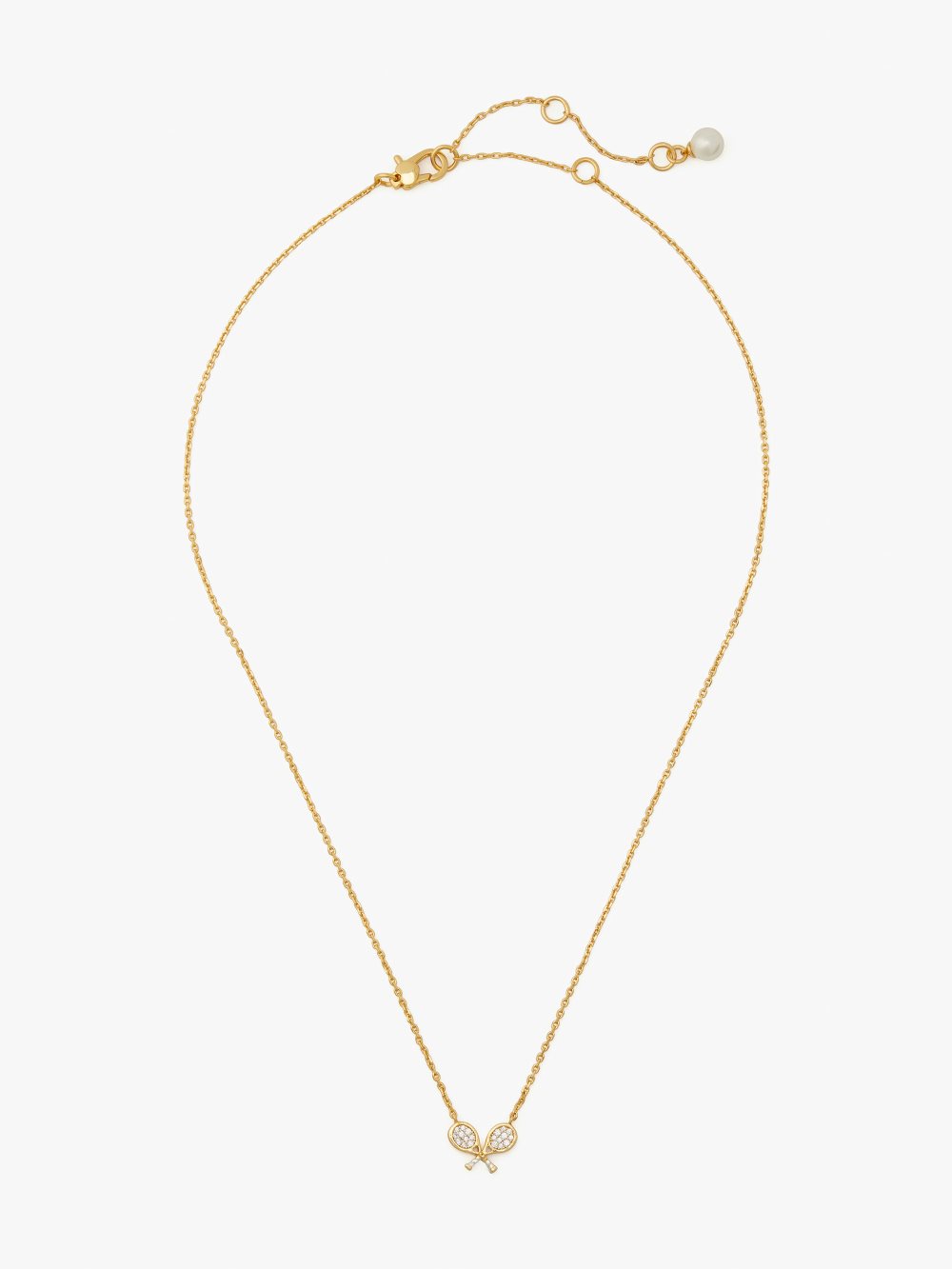 Women's cream multi queen of the court tennis mini pendant | Kate Spade