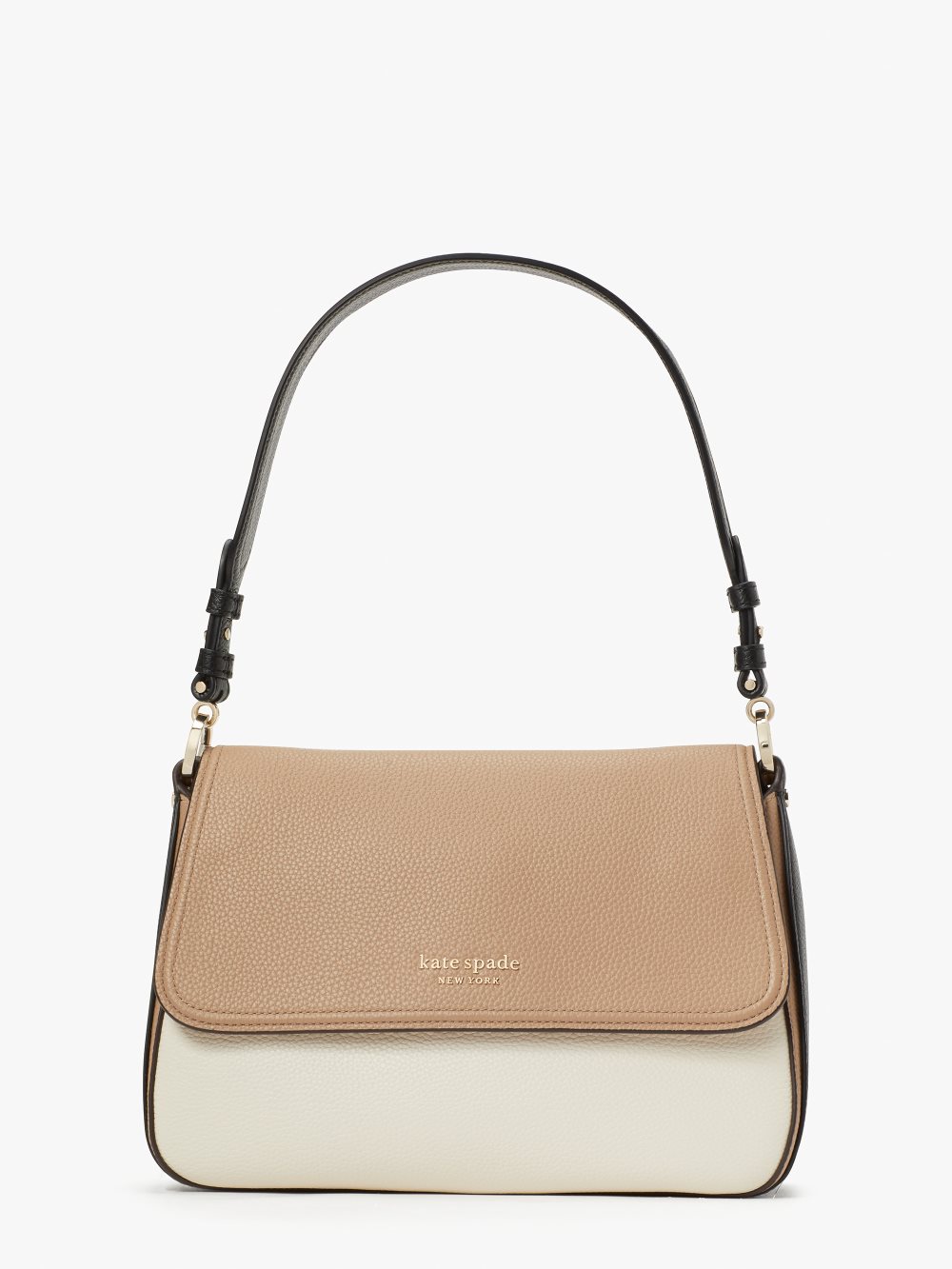 Women's parchment multi hudson colorblocked medium convertible shoulder bag | Kate Spade