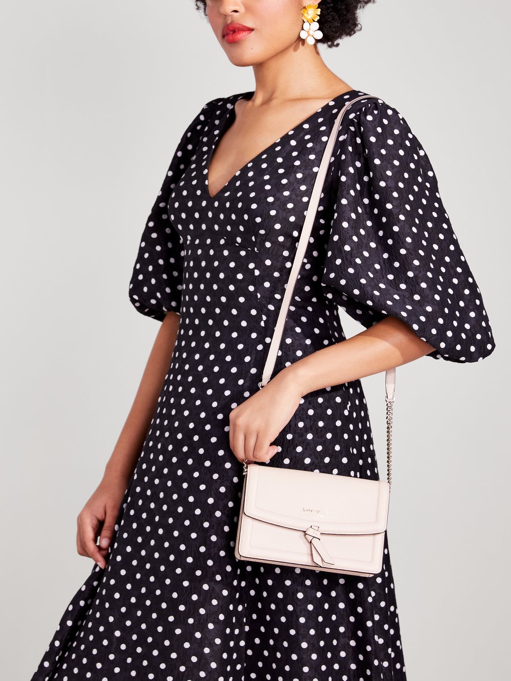 Women's milk glass knott flap crossbody | Kate Spade