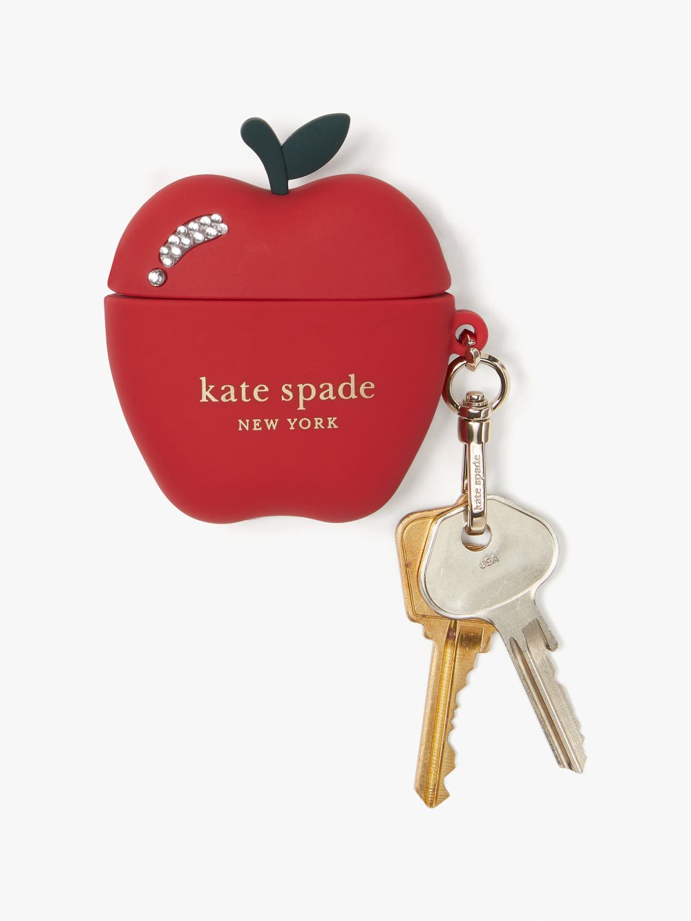Women's red multi on a roll apple airpods case | Kate Spade