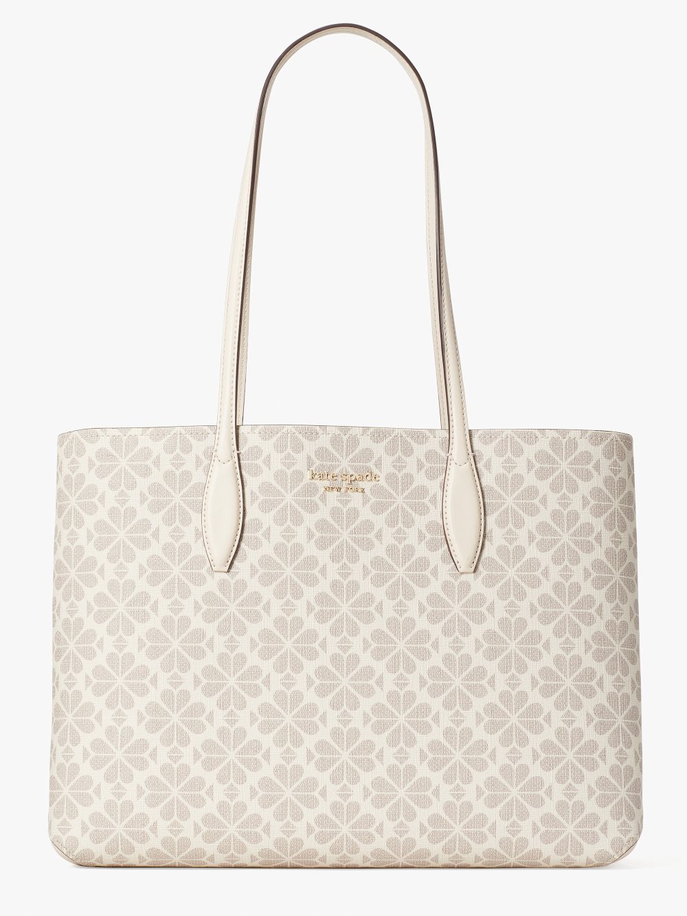 Women's parchment multi spade flower coated canvas all day large tote | Kate Spade