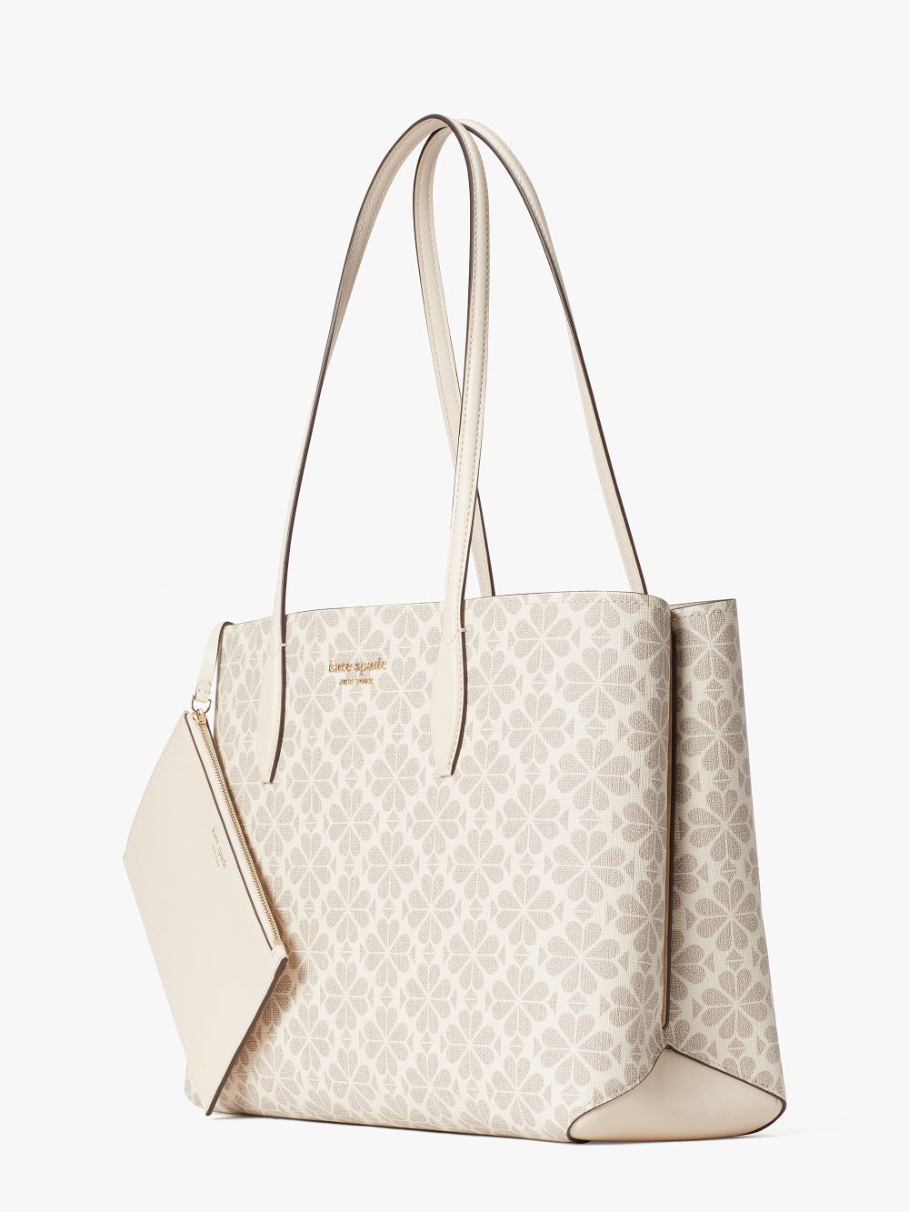 Women's parchment multi spade flower coated canvas all day large tote | Kate Spade