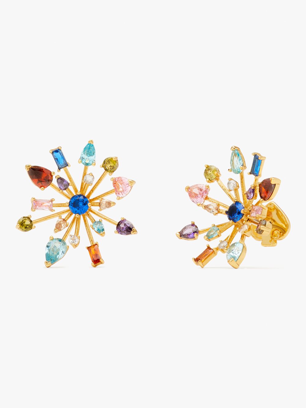 Women's multi Firework Floral Delicate Statement Studs | Kate Spade