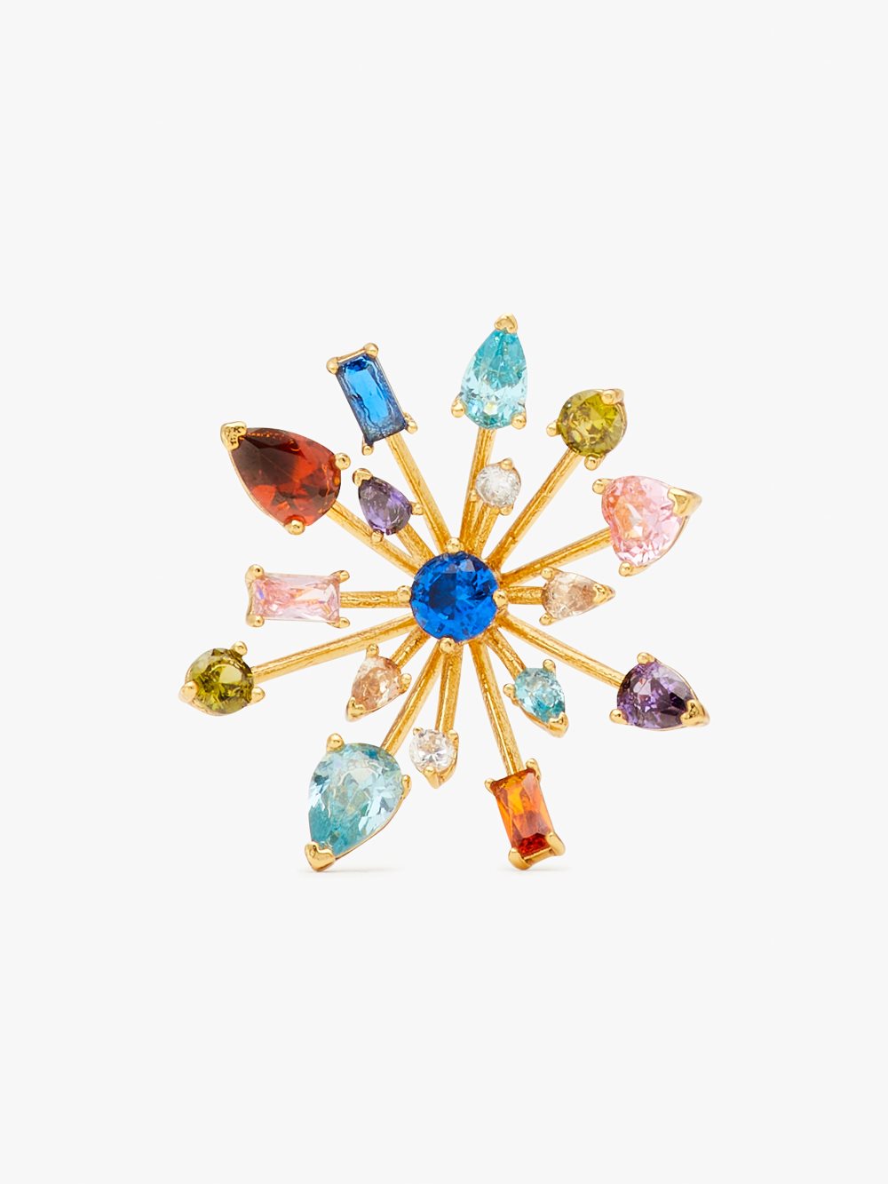 Women's multi Firework Floral Delicate Statement Studs | Kate Spade