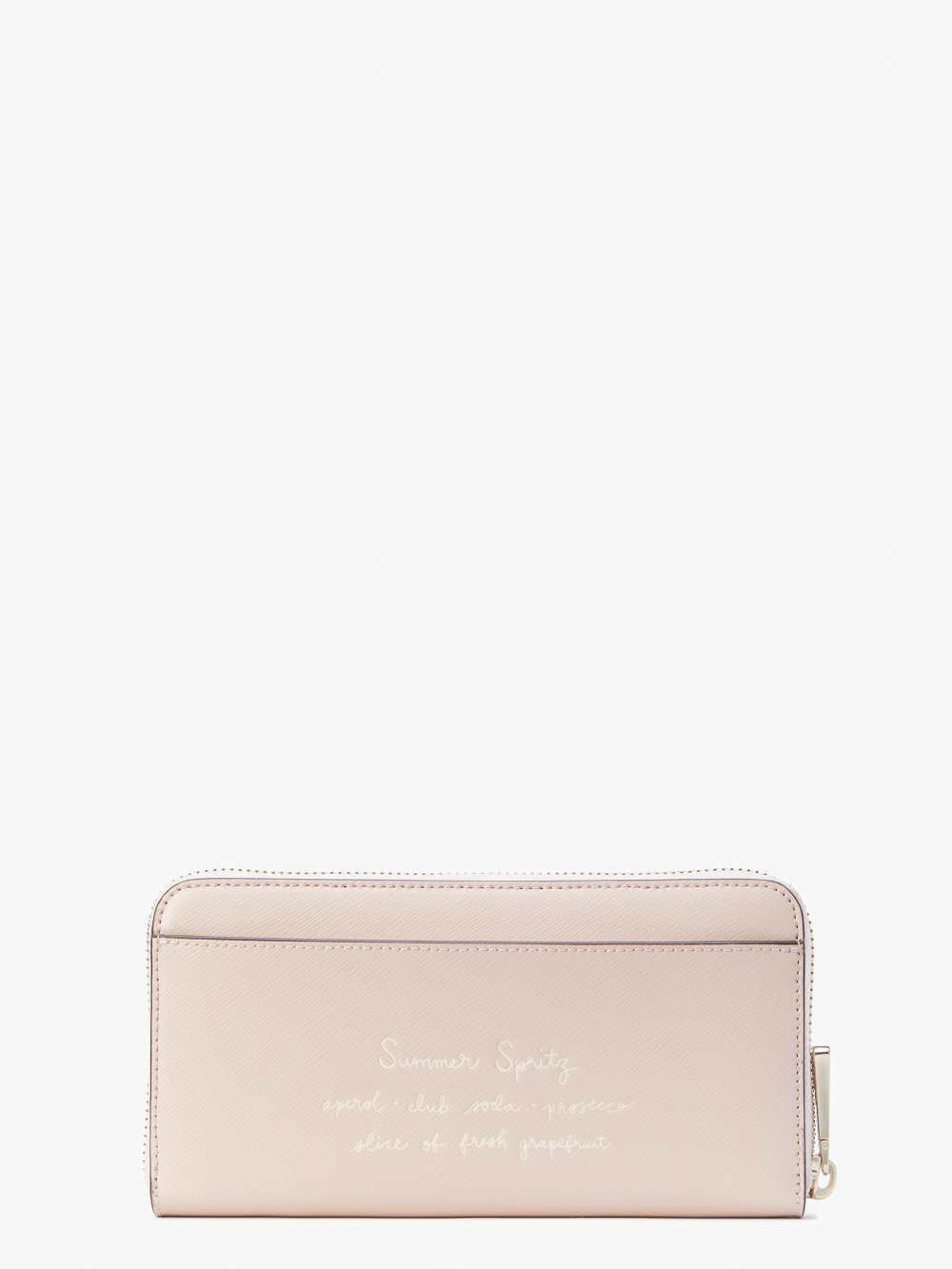 Women's pale dogwood tini embellished zip-around continental wallet | Kate Spade