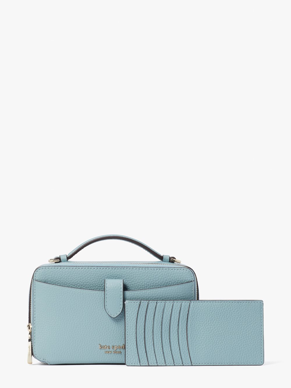 Women's agean teal hudson double zip crossbody | Kate Spade